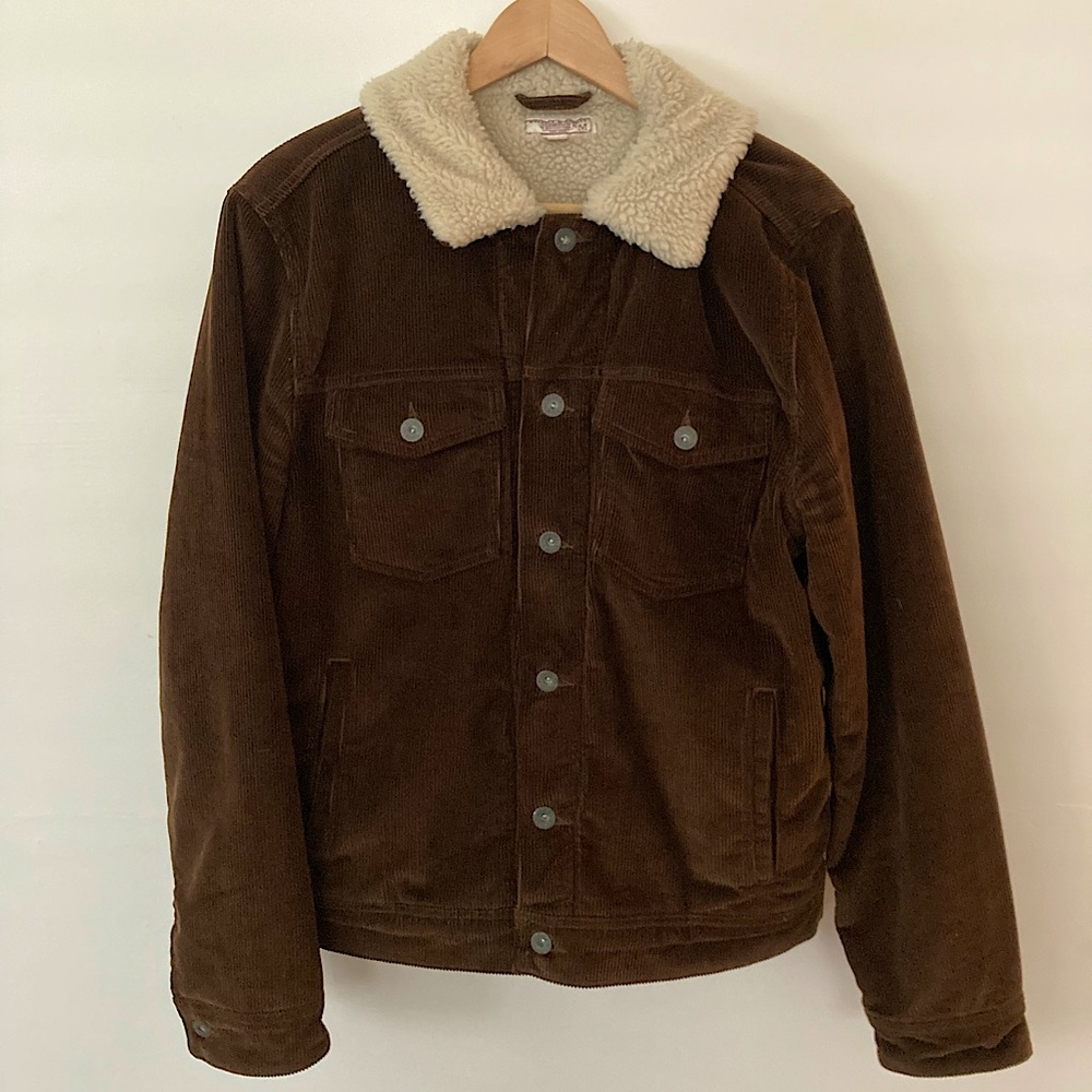 NWOT Wallace & Barnes (by J. Crew) Sherpa Lined Corduroy Jacket